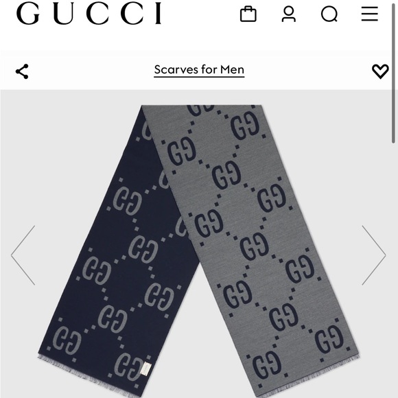 NWT Gucci Large Logo Scarf Wrap Bag With Box - Picture 4 of 10